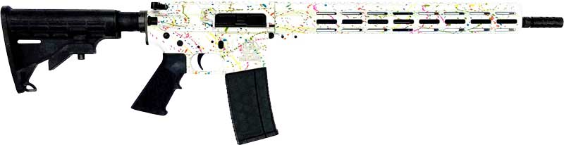 GLFA AR15 SPLATTER 223 WYLDE – 16″ NIT BBL WHITE