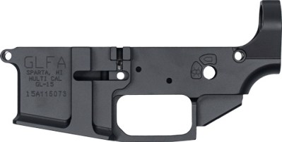 GLFA AR-15 STRIPPED LOWER – RECEIVER ALUMINUM BLACK