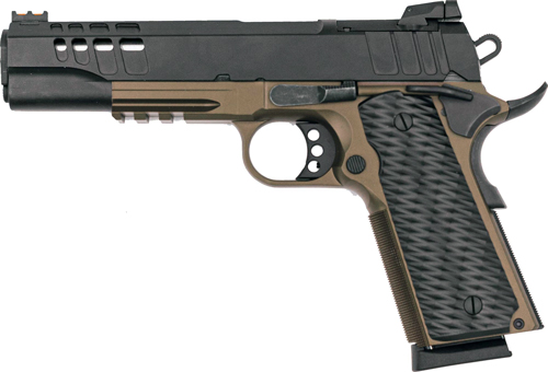 GLFA 1911 PISTOL 45ACP 5″ FS – BLACK SLIDE BRONZE FRAME