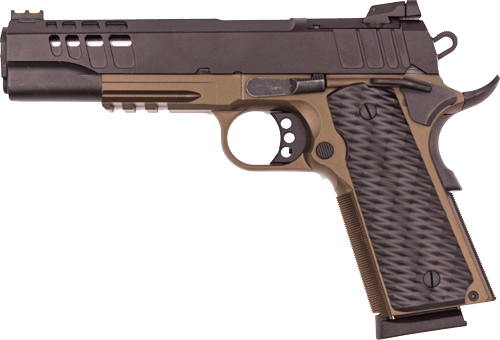 GLFA 1911 PISTOL 9MM 5″ FS – BLACK SLIDE BRONZE FRAME