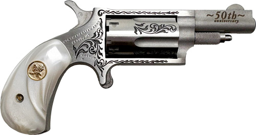 NAA MINI-REVOLVR 22WMR 1-5/8″ – S/S MATTE WHITE PEARL 50 ANNIV