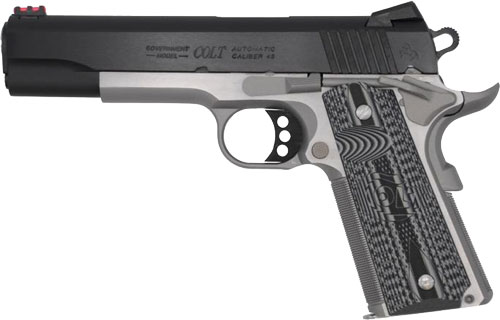 COLT COMPETITION 45ACP 5″ 8RD – TWO TONE BLACK GREY G10 GRIPS