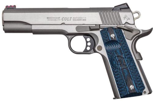 COLT COMPETITION 38 SUPER 5″ – 9RD STAINLESS BLUE G10 GRIPS