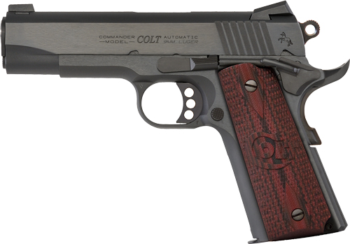 COLT COMBAT COMMANDER 9MM – 4.25″ 9RD BLUED G10 GRIPS