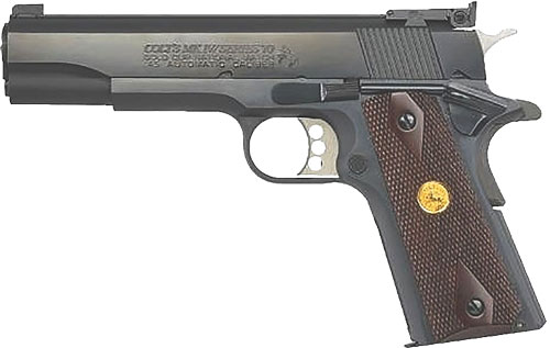 COLT GOLD NATIONAL MATCH 45ACP – 5″ 8RD SERIES 70 BLUED WALNUT
