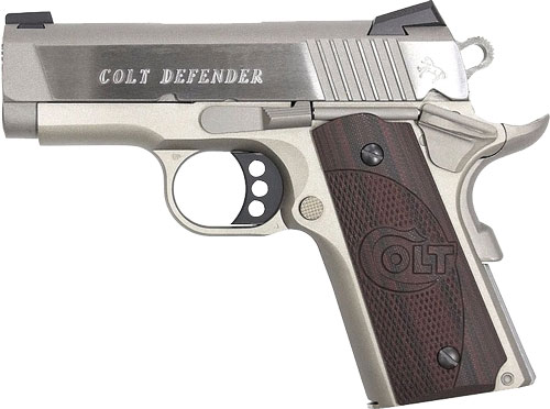 COLT DEFENDER 45ACP 3″ 7RD – MATTE STAINLESS G10 GRIPS