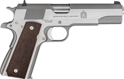 SPRINGFIELD 1911 DEFENDER MIL – SPEC 45ACP 5″ 7RD STAINLESS