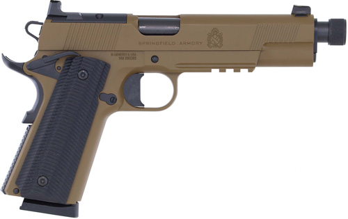 SPRINGFIELD 1911 OPERATOR AOS – 45 ACP 5″ 8RD COYOTE THREADED