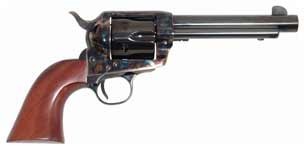 CIMARRON FRONTIER 38SPL/357MAG – PW FS 5.5″ CC/BLUED WALNUT