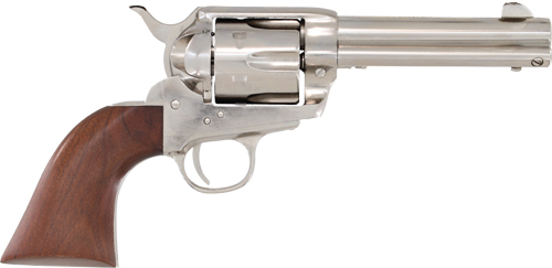 CIMARRON PISTOLERO 9MM – FS 4.75″ NICKEL/WALNUT