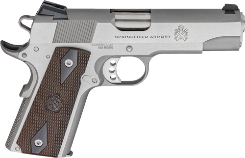 SPRINGFIELD 1911 GARRISON – 9MM 4.25″ 9RD SS/WALNUT