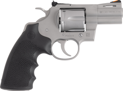 COLT PYTHON 357MAG 2.5″ 6RD – MATTE STAINLESS HOGUE GRIPS