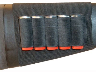 GROVTEC SHOTGUN SHELL HOLDER – BUTTSTOCK SLEEVE OPEN STYLE BK