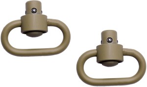 GROVTEC HD PUSH BUTTON SWIVELS – CERAKOTE DESERT SND 1 1/4″ 2PK