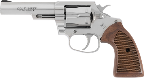 COLT VIPER 357MAG 4.25″ 6RD – STAINLESS WALNUT GRIPS