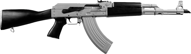 ZASTAVA ZPAPM70 RIFLE 7.62X39 – SILVER CERAKOTE 30RD BLK STOCK