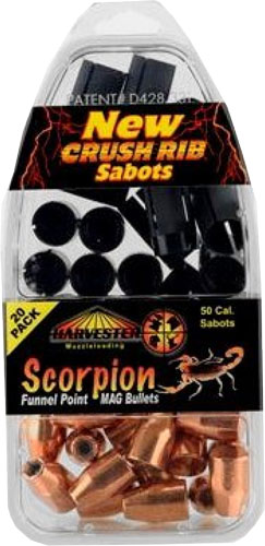 HARVESTER SCORPION 50 CAL – 240GR .451 FUNNEL POINT 20PK