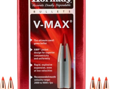 HORNADY BULLETS 22 CAL .224 – 55GR V-MAX 100CT 40BX/CS