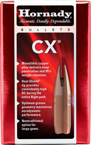 HORNADY BULLETS 22CAL .224 – 50GR CX 50CT