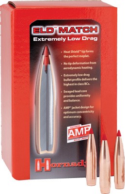 HORNADY BULLETS 6.5MM .264 – 140GR ELD-M MATCH 100CT 15BX/C