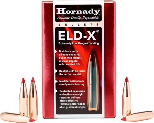 HORNADY BULLETS 270 CAL .277 – 145GR. ELD-X 100CT 15BX/CS