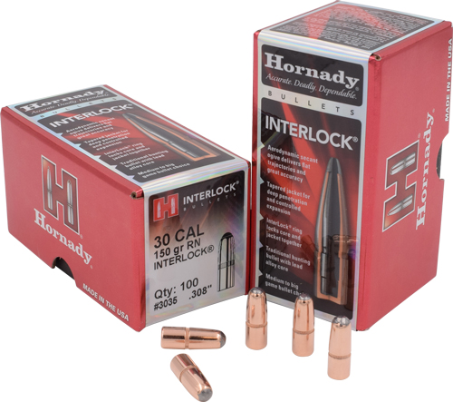 HORNADY BULLETS 30 CAL .308 – 150GR JSP-RN 100CT 25BX/CS
