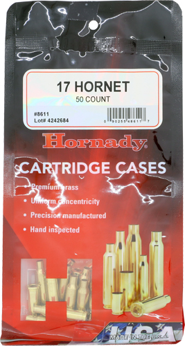 HORNADY UNPRIMED CASES 17 – HORNET 50 PACK 5PK/CS