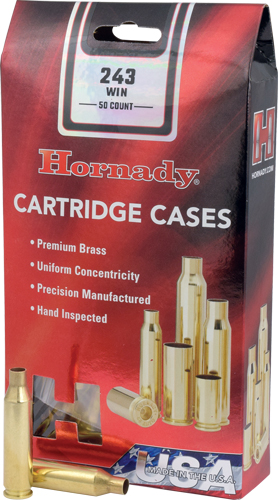 HORNADY UNPRIMED CASES 243 WIN – 50 PACK 5PK/CS