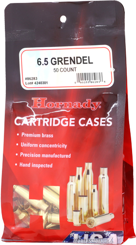 HORNADY UNPRIMED CASES 6.5 – GRENDEL 50 PACK 5PK/CS
