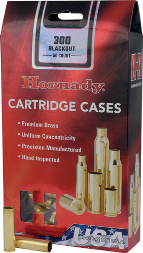 HORNADY UNPRIMED CASES 300 – AAC BLACKOUT 50 PACK 5PK/CS