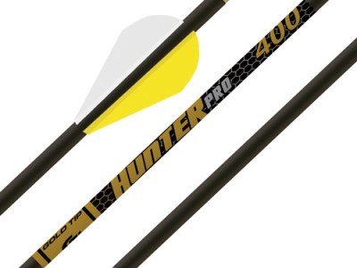 GOLD TIP ARROW HUNTER PRO 340 – 2″ RAPTOR VANES 1/2DOZ