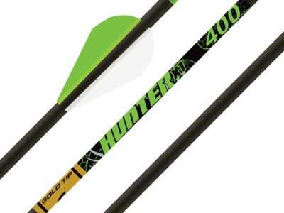 GOLD TIP ARROW HUNTER XT 400 – 2″ RAPTOR VANES 1/2DOZ