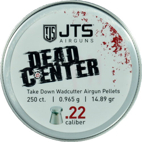 JTS PELLETS DEAD CENTER 22 – WADCUTTER 14.89 GR 250CT