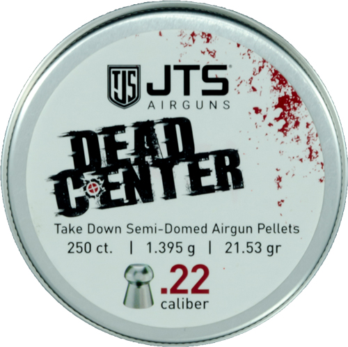 JTS PELLETS DEAD CENTER 22 – SEMI-DOMED 21.53 GR 250CT
