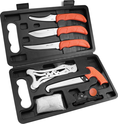 OUTDOOR EDGE JAEGER-PAK 8 – PIECE BUTCHER SET W/HARD CASE