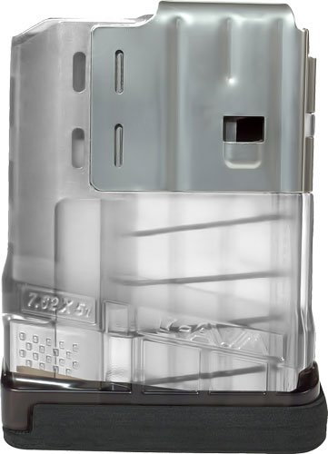 LANCER MAGAZINE L7AWM SR-25 – 7.62X51 5RD TRANSLUCENT CLEAR