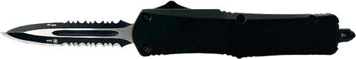 TEMPLAR KNIFE LARGE OTF BLACK – RUBBER 3.5″ BLACK DAGGER SRRTD