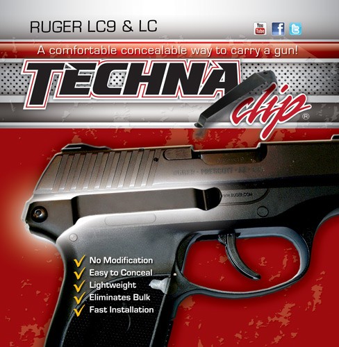 TECHNA CLIP HANDGUN RETENTION – CLIP RUGER LC9/LC380 RIGHT