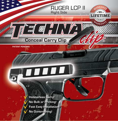TECHNA CLIP HANDGUN RETENTION – CLIP RUGER LCP II RIGHT SIDE