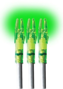 LUMENOK LIGHTED NOCK – GT-SERIES GREEN 3PK