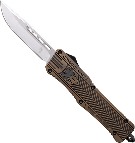 COBRATEC MEDIUM CTK1 OTF – CERTAKOTE BRONZE 3″ DRP POINT