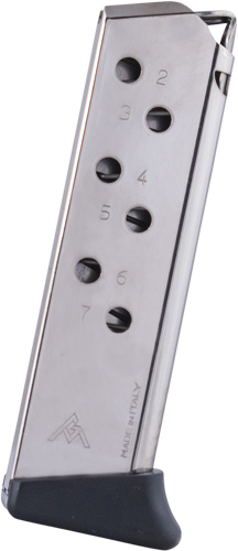 MEC-GAR MAG WALTHER PPK/S – 380ACP 7RD FINGER REST NICKEL