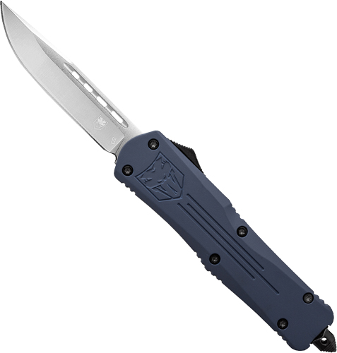 COBRATEC MEDIUM FS3 OTF NYPD – BLUE 3″ D2 DROP POINT