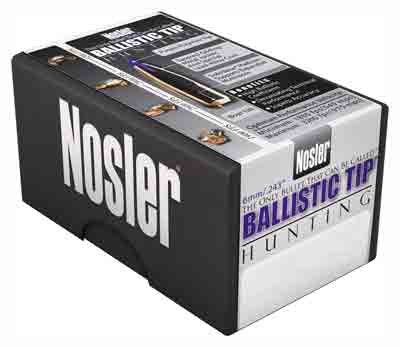 NOSLER BULLETS 6MM .243 – 70GR BALLISTIC TIP 250CT