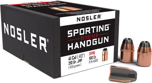 NOSLER BULLETS 41 CAL .410 – 210GR JHP 100CT