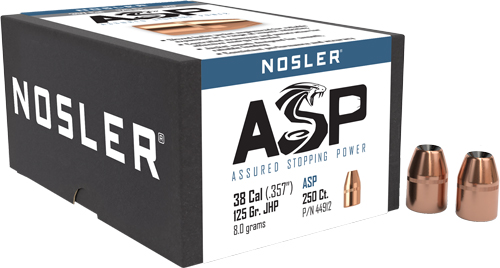 NOSLER BULLETS 38 .357 – 125GR JHP 250CT