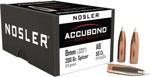 NOSLER BULLETS 8MM .323 – 200GR ACCUBOND 50CT