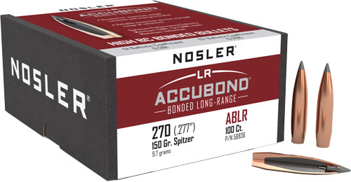 NOSLER BULLETS 270 CAL .277 – 150GR ACCUBOND LR 100CT