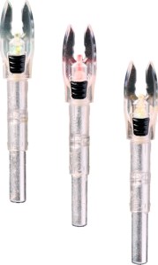 NOCKTURNAL SHIFT LIGHTED NOCK – UNIVERSAL RED/GREEN STROBE 3PK