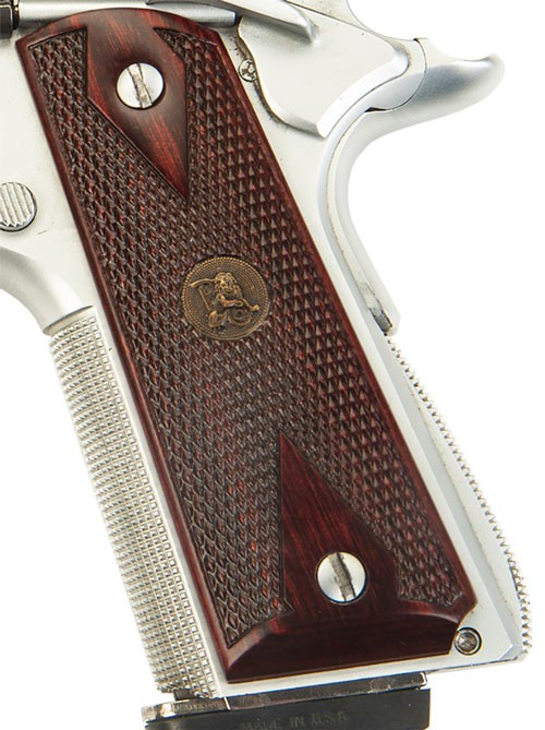 PACHMAYR ROSEWOOD GRIPS 1911 – DOUBLE DIAMOND CHECKERED
